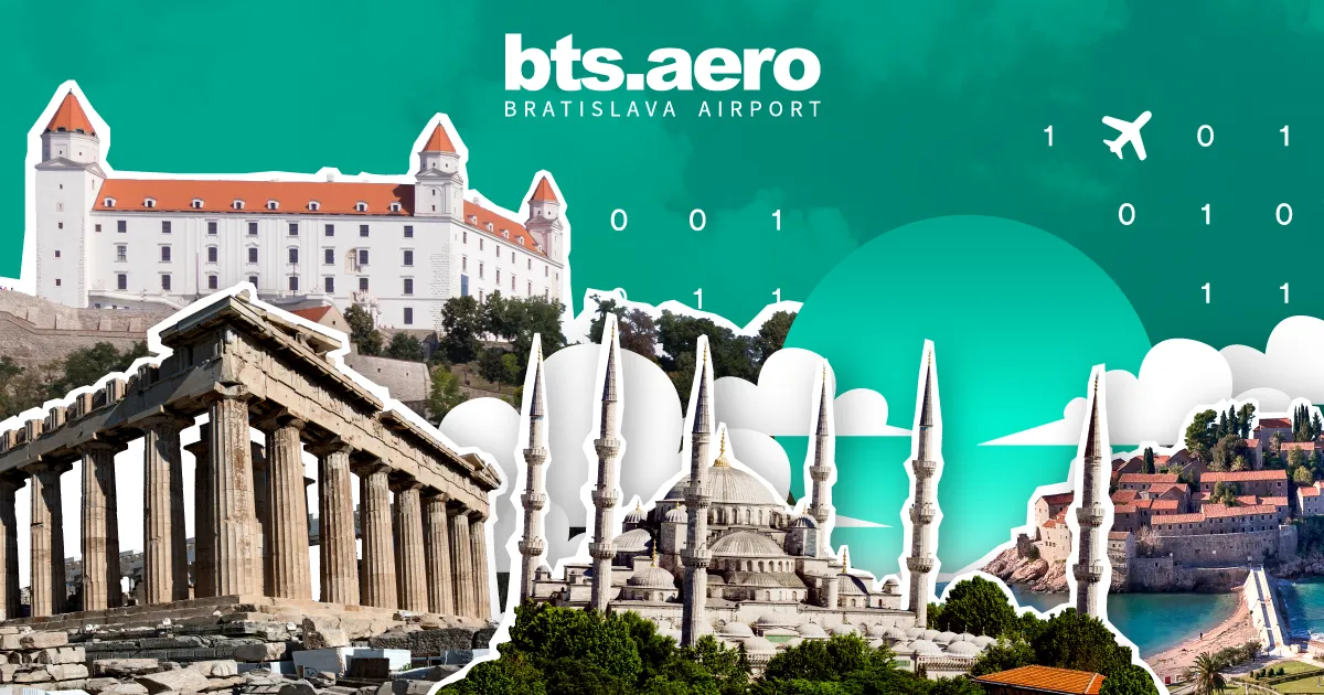 New flight routes from Bratislava BTS to Turkey, Greece and Montenegro this summer with Kiwi.com! - Kiwi.com Stories