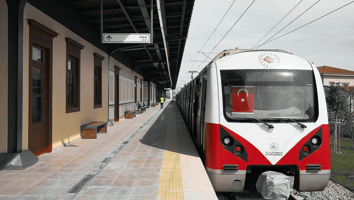 The reconstructed railway line has been opened in Istanbul