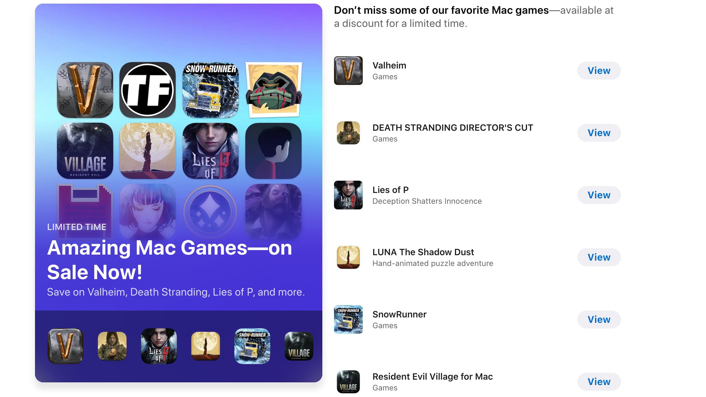 Apple Launches Sale on Mac App Store Games – MacRumors