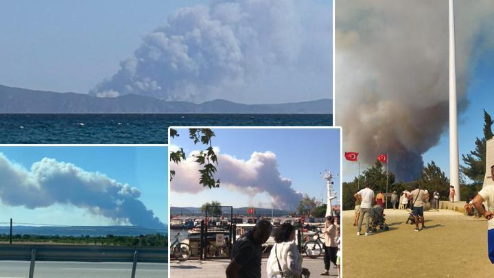 Son dakika... Çanakkale'de orman yangını...Çanakkale Boğazı çift yönlü gemi geçişlerine açıldı - Hürriyet