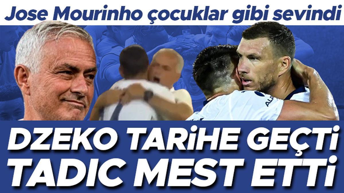 F.Bahçe’de Dzeko tarihe geçti, Tadic mest etti! Mourinho çocuklar gibi sevindi – Hürriyet