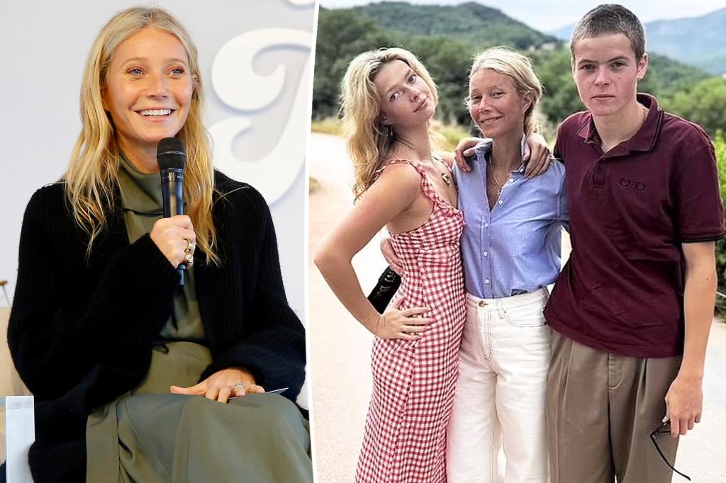 Gwyneth Paltrow shares rare photo with kids Apple, 20, and Moses, 18 – Page Six