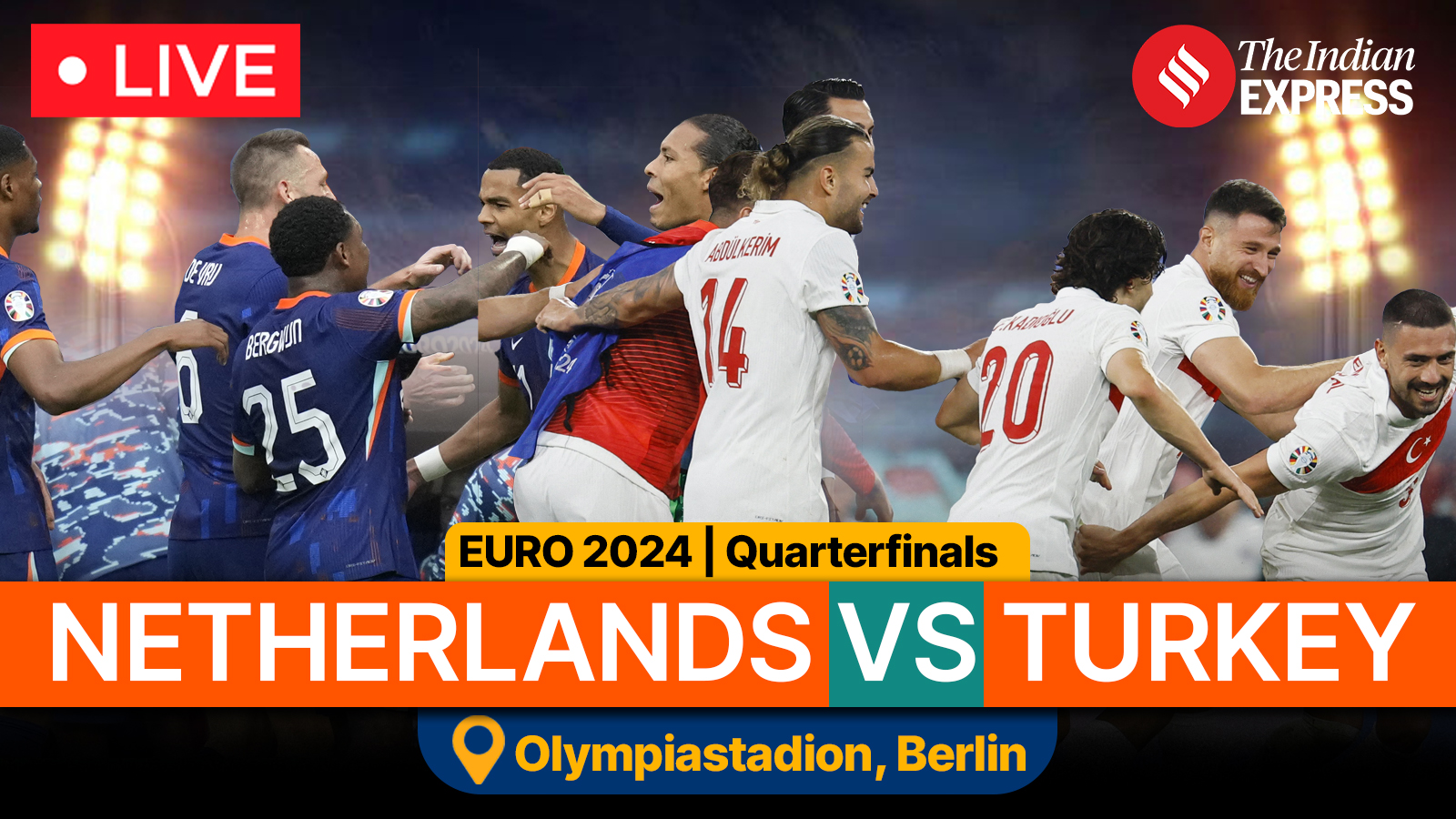 Netherlands vs Turkey, EURO 2024 Live Score: TUR 1-2 NED after 80 mins, Müldür with an own goal - The Indian Express