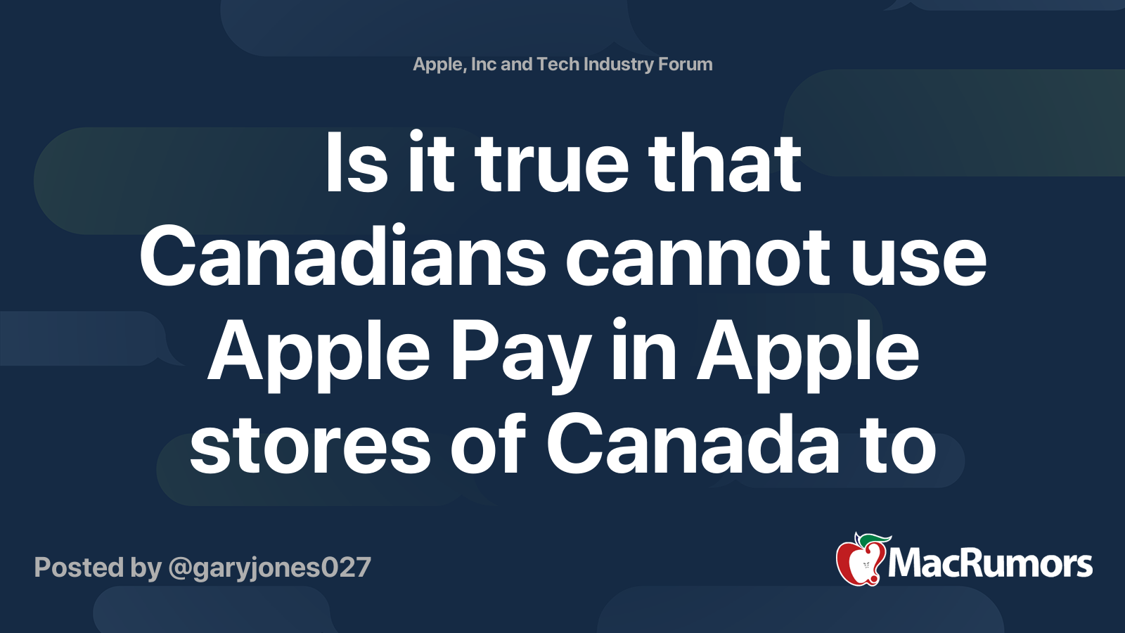 Is it true that Canadians cannot use Apple Pay in Apple stores of Canada to buy Apple products if the purchase is over $250? – MacRumors