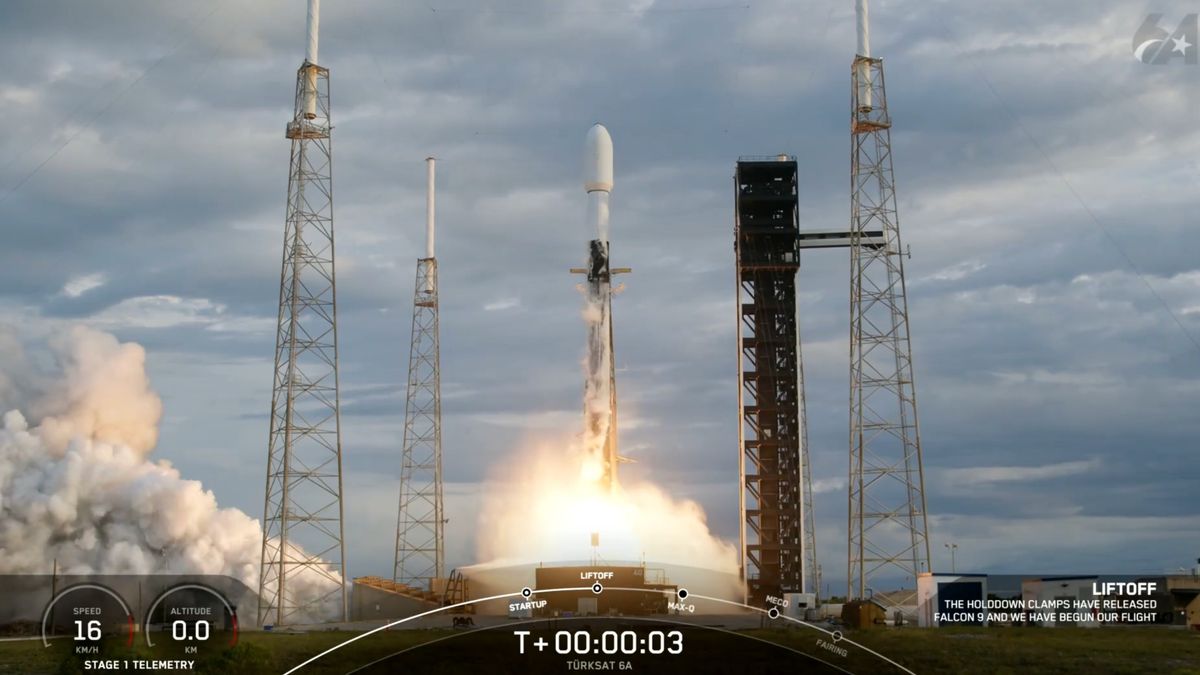 SpaceX launches Türkiye's 1st homegrown communications satellite to orbit (video) - Space.com